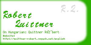 robert quittner business card